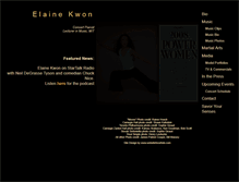 Tablet Screenshot of elainekwon.com